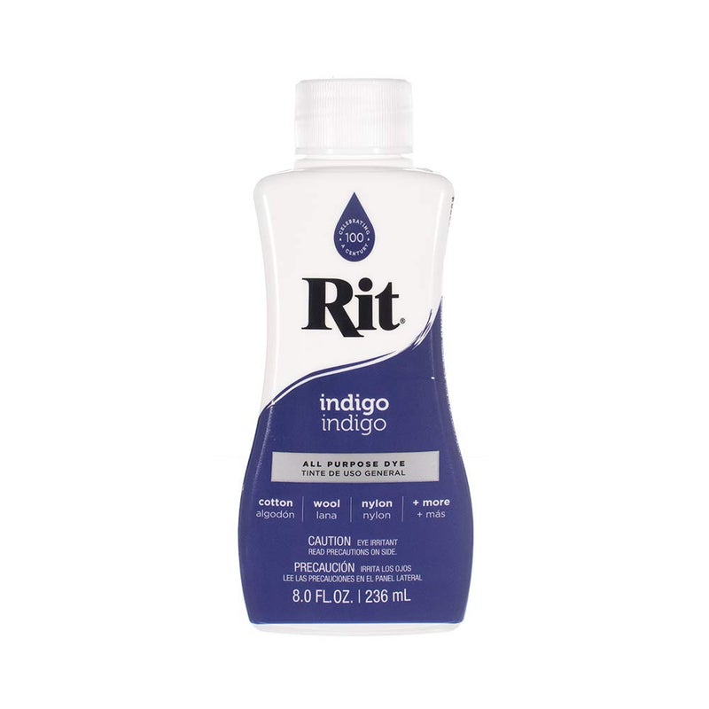 Craft County Rit Dye Liquid â€“ Wide Selection of Colors â€“ 8 Oz. (Indigo) - Image 1